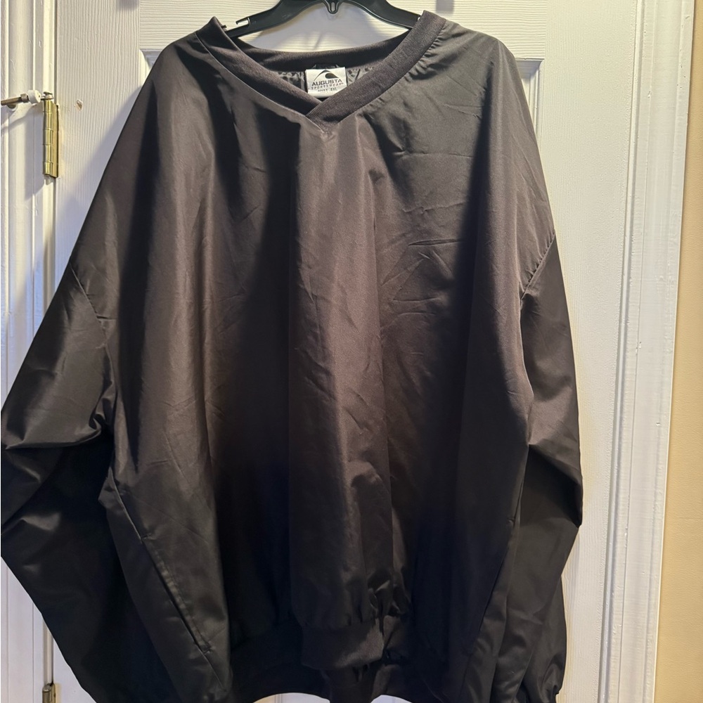 Black Windbreaker Pullover
